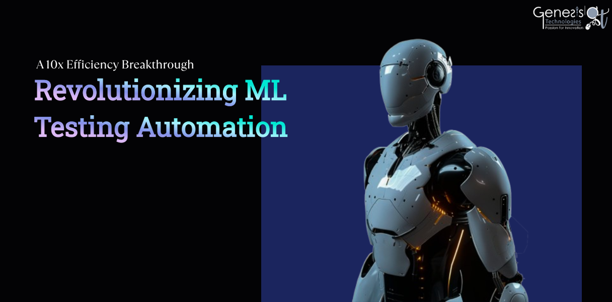 Robot illustration symbolizing ML testing automation