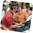 Employees singing