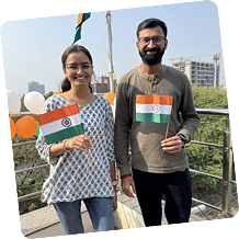 Employees celebrating Republic Day