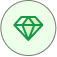Diamond icon representing scalability